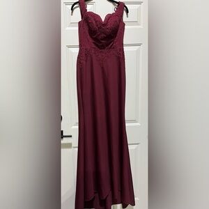 Dancing Queen Deep Red Gown
